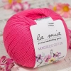 Leyloş Mercerized Cotton Koyu Pembe El Örgü İpi - 35 - 33595
