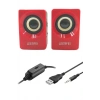 Leyloş N62 1+1 Multimedia Usb Ve Jacklı Mini Hoparlör Yüksek Stereo Ses Sistemi