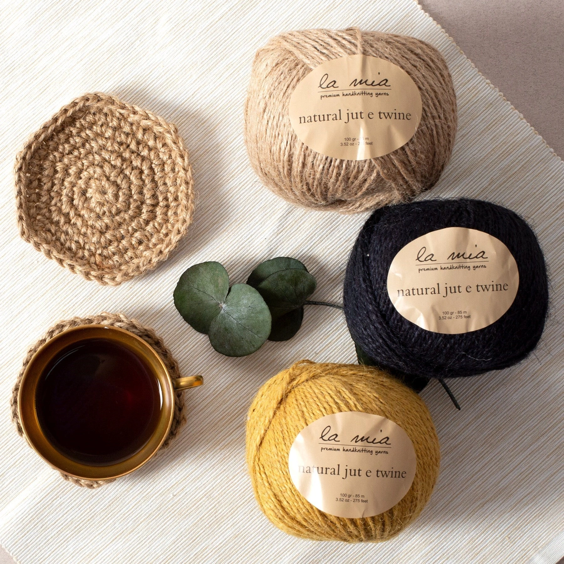 Leyloş Natural Jute Twine 100 Gr Bordo Jüt İp - L211 - 34105