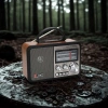 Leyloş Orta Boy Retro, Nostaljik, Ahşap Tasarım Bluetooth Hoparlörlü, Şarjlı, Taşınabilir Fm/am Destekli Radyo Ns-8897