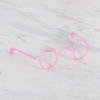 Leyloş Plastik Amigurumi Gözlük Pembe