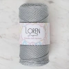 Leyloş Polyester Soft Macrame Açık Gri El Örgü İpi - Lm036 - 34441