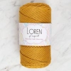 Leyloş Polyester Soft Macrame Hardal El Örgü İpi - Lm061 - 34449