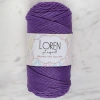 Leyloş Polyester Soft Macrame Koyu Mor El Örgü İpi - Lm025 - 34434