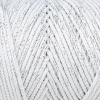 Leyloş Soft Star Makrome İpi Gümüş Simli Beyaz Rm10