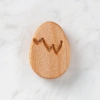 Leyloş Yumurta Figürlü Organik Ahşap Boncuk - F