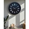 Luxury Black 40 Cm Metal Duvar Saati