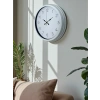 Sade Tasarım Beyaz 40 Cm Metal Standart Duvar Saati