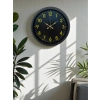 Siyah Standart 40 Cm Metal Dekoratif Duvar Saati