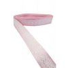Tafta Dantel Görünümlü Kurdele Pembe 25 Mm 2 Metre