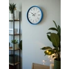 Zentime 36 Cm Mavi Dekoratif Duvar Saati