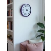 Zentime 36 Cm Mor Dekoratif Duvar Saati