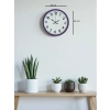 Zentime 36 Cm Mor Dekoratif Duvar Saati