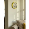 Zentime 36 Cm Sarı Dekoratif Duvar Saati