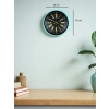 Zentime 36 Cm Turkuaz Dekoratif Duvar Saati