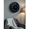 Zentime Pure Dark Black 40 Cm Metal Duvar Saati