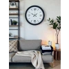 Zentime Sade & Şık Siyah 40 Cm Metal Dekoratif Duvar Saati