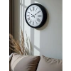 Zentime Siyah Asil Tasarım Roma Rakamlı 40 Cm Metal Duvar Saati