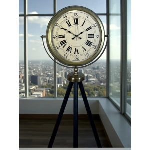 Antik Görünümlü Eskitme Tripod Ayaklı Saat