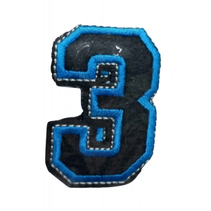 Aplike Ütü İle Yapışan 3 Rakamı  Arma 2,5x4 Cm
