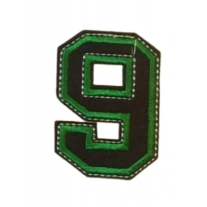 Aplike Ütü İle Yapışan 9  Rakamı Arma 4x5 Cm