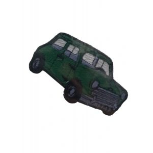 Aplike Ütü İle Yapışan Araba Yeşil 1969 Arma 3x4 Cm