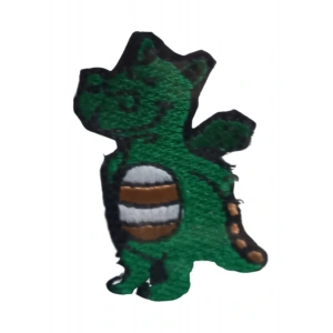 Aplike Ütü İle Yapışan Dinazor Yeşil Arma 2,5x4 Cm