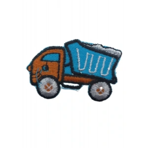Aplike Ütü İle Yapışan Kamyon Mavi Arma 2x3 Cm