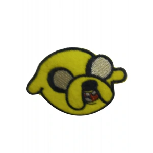 Aplike Ütü İle Yapışan Köpek Yüzü Sarı Arma 6x7 Cm