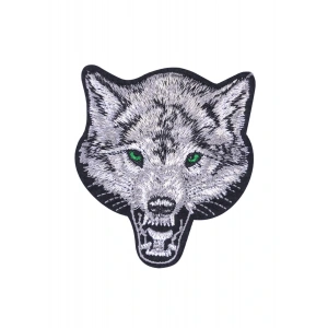 Aplike Ütü İle Yapışan Kurt Yeşilgöz Arma 7x6 Cm