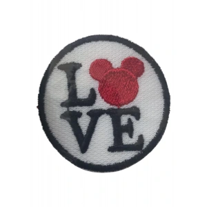 Aplike Ütü İle Yapışan Love Pati Arma 4 Cm