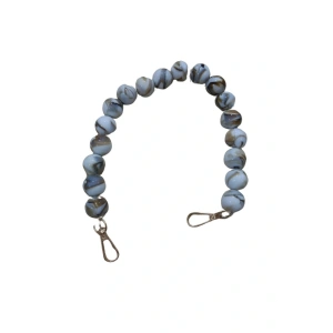 Çanta Askısı 40 Cm Akrilik Yuvarlak Beyaz