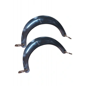 Çanta Sapı Ay Model Siyah Dalgalı 17 Cm