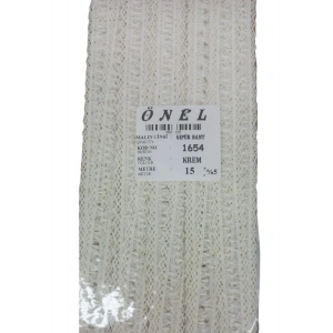 Dantel Polyester Güpür Bant Krem 15 Metre En 3 Cm On-1654-k