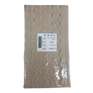 Dantel Polyester Sanal Tül Bant Cappucino 14,80 Metre En 6 Cm On-1661-c