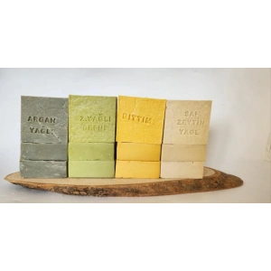 Doğal Üretim Sabunu Karışık (argan-defne-bıttım-saf Zeytinyağlı) 12li Set
