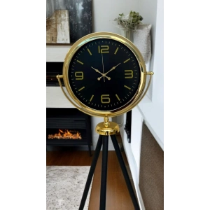 Gold Dekoratif Tasarım Tripod Ayaklı Saat