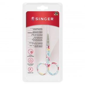 Kıvrık Uçlu Renkli Nakış Makası (4")