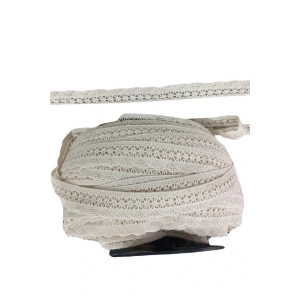 Kopanaki Dantel En 4 Cm Şeritli Krem 1 Metre