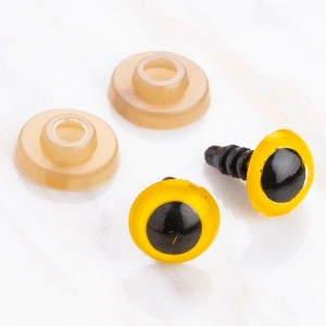 Leyloş 10 Mm Sarı 5 Çift Amigurumi Göz