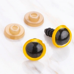 Leyloş 12 Mm Sarı 5 Çift Amigurumi Göz