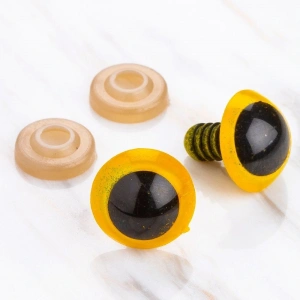 Leyloş 16 Mm Sarı 5 Çift Amigurumi Göz