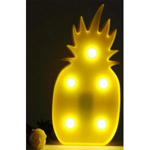Leyloş Ananas Şeklinde Ledli Dekoratif Eğlenceli Çocuk Gece Lambası