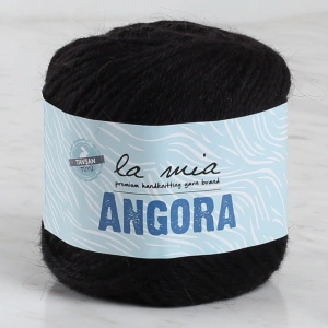 Leyloş Angora 50gr Siyah El Örgü İpi - L006 - 33810