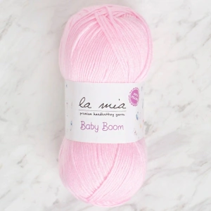Leyloş Baby Boom Bebe Pembe El Örgü İpi - 782 - 34119