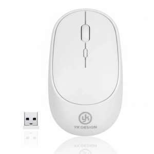 Leyloş Beyaz Renkli Ergonomik Sessiz Kablosuz Mouse – Usb Alıcılı, Ofis Ve Oyun İçin Konforlu Bilgisayar Faresi Ms6310