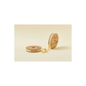 Leyloş Çiçekli Katlı A03 Sarı 2 Cm 25 Metre %65 Koton %35 Polyester