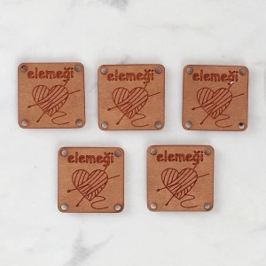 Leyloş Crafts Elemeği Deri Arma 5 Adet - 1571