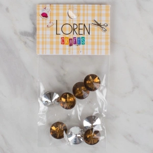 Leyloş Crafts Kahverengi 8 Li Düğme - 208