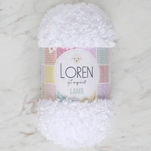 Leyloş Lamb Beyaz El Örgü İpi - R001 - 34418